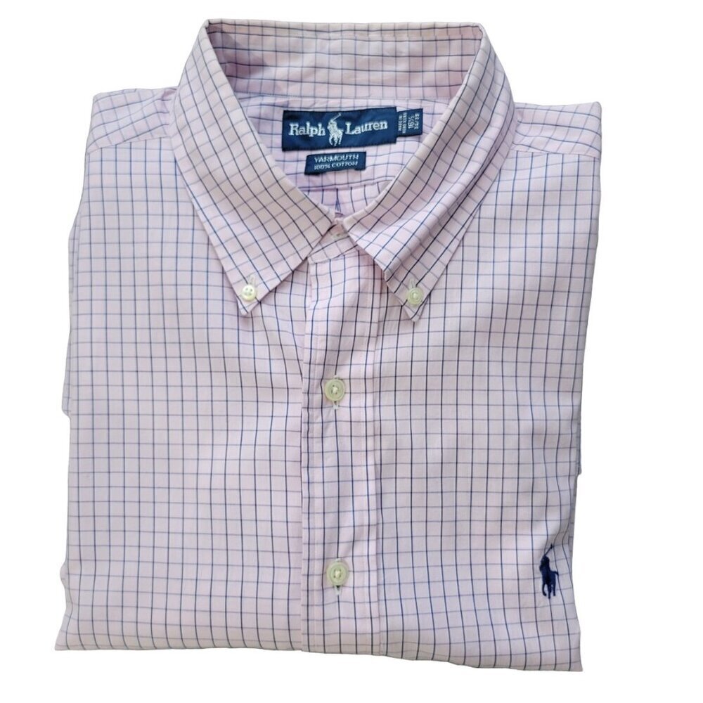 Ralph Lauren Long Sleeve Men's Button Down Shirt Size 16.5 34/35